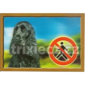3D-PSI-Schild, englischer Cocker Spaniel schwarz